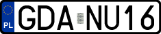 License plates of Poland, Regular car plates
