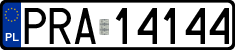 License plates of Poland, Regular car plates