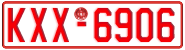 License plate of Greece, Tax-exempt vehicles