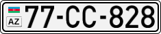 License plate of Azerbaijan, Cars