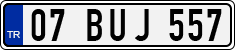 License plate of Turkey, Regular plates