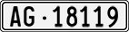 License plate of Switzerland, Cars