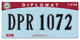 Federal license plates, Diplomatic