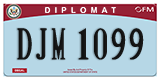 Federal license plates, Diplomatic