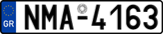 License plate of Greece, Cars
