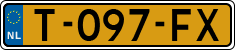 License plate of the Netherlands, Cars