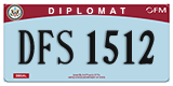Federal license plates, Diplomatic