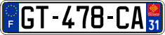 French license plate, SIV (ordinary)