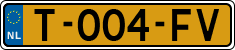 License plate of the Netherlands, Cars