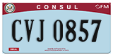 Federal license plates, Diplomatic