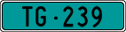 License plate of Switzerland, Agricultural vehicles (green)