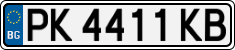 License plate of Bulgaria, Cars