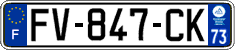 French license plate, SIV (ordinary)