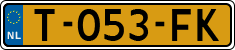 License plate of the Netherlands, Cars