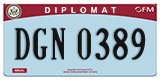 Federal license plates, Diplomatic