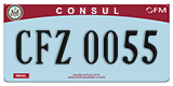 Federal license plates, Diplomatic