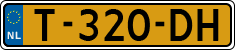 License plate of the Netherlands, Cars