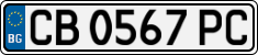 License plate of Bulgaria, Cars