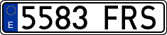 License plates of Spain, Ordinary (2000)