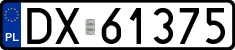License plates of Poland, Regular car plates