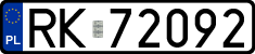 License plates of Poland, Regular car plates