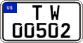 Federal license plates, US Army in Germany (temporary)