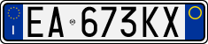 License plate of Italy, Cars (1994 year series)