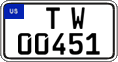 Federal license plates, US Army in Germany (temporary)