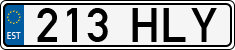 License plate of Estonia, Regular car plates