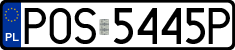 License plates of Poland, Regular car plates