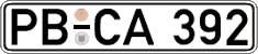 German license plate, Regular plates