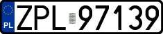 License plates of Poland, Regular car plates