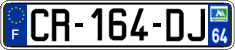 French license plate, SIV (ordinary)