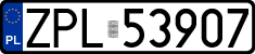 License plates of Poland, Regular car plates