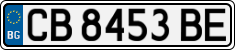 License plate of Bulgaria, Cars