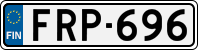License plate of Finland, Cars