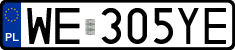License plates of Poland, Regular car plates
