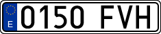 License plates of Spain, Ordinary (2000)