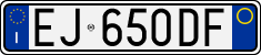 License plate of Italy, Cars (1994 year series)