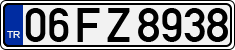 License plate of Turkey, Regular plates