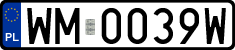 License plates of Poland, Regular car plates