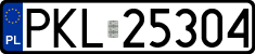 License plates of Poland, Regular car plates
