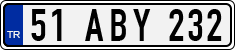 License plate of Turkey, Regular plates