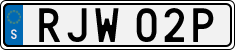 License plate of Sweden, Regular plates