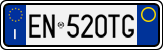 License plate of Italy, Cars (1994 year series)