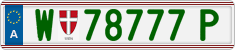 License plate of Austria, Regular plates