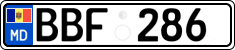 License plate of Moldova, Cars (2015)