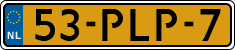 License plate of the Netherlands, Cars