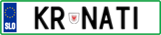 License plate of Slovenia, Vanity Plates