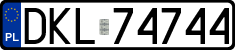 License plates of Poland, Regular car plates
